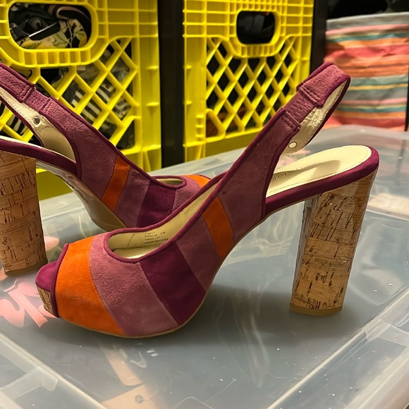 Calvin Klein orange and purple platform heels size 7 - Picture 6 of 6